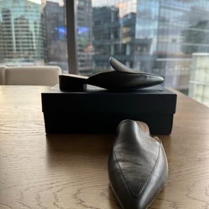 Cole Haan Black Leather Mule